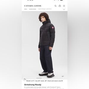 Canada Goose Black Armstrong Hoody puffer jacket 
size XXL Brand New jacket.